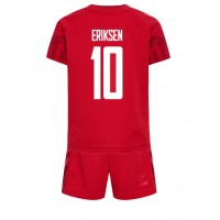 Dětský Fotbalový dres Dánsko Christian Eriksen #10 MS 2022 Domácí Krátký Rukáv (+ trenýrky)